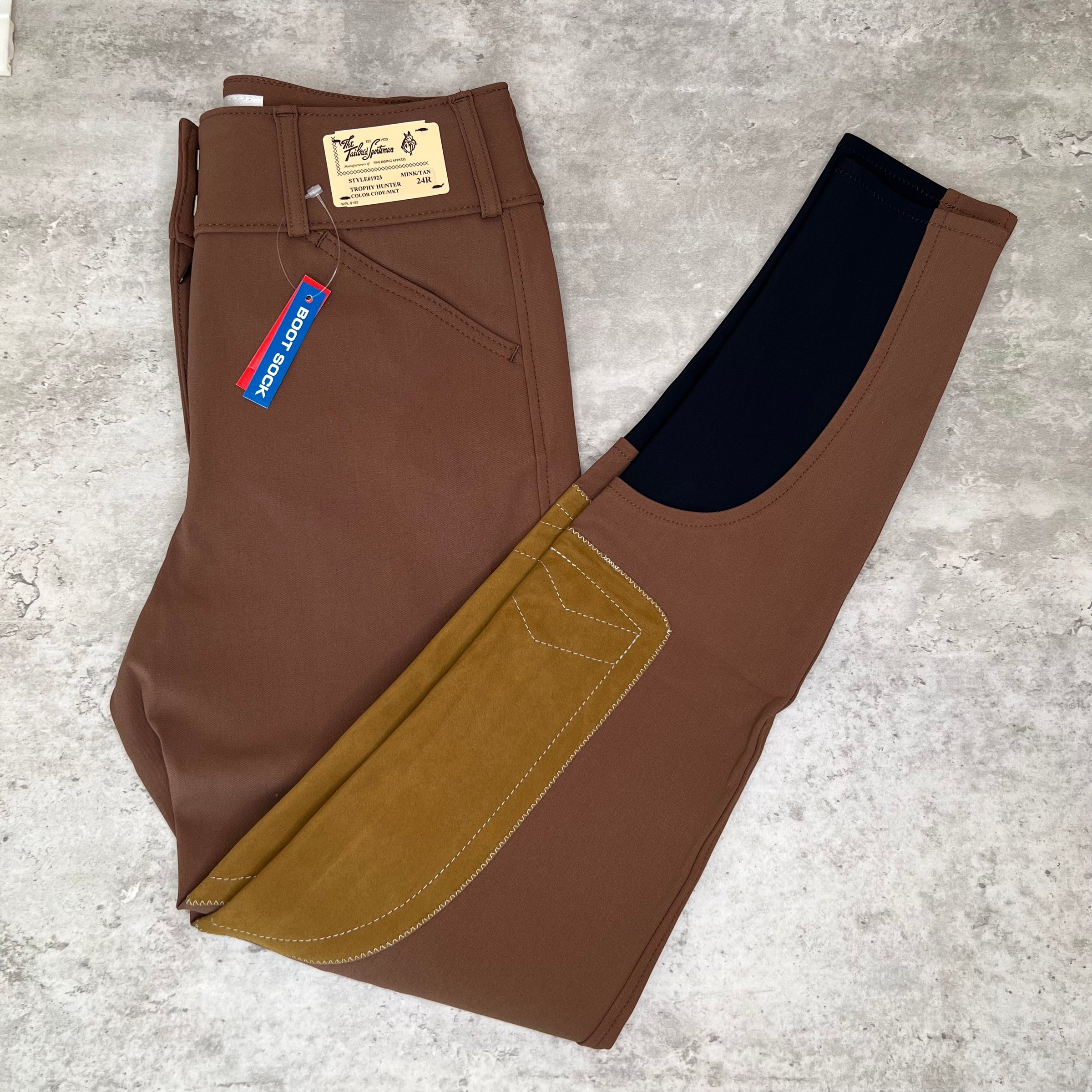 Tailored Sportsman Mid-Rise Side Zip Boot Sock Bottom