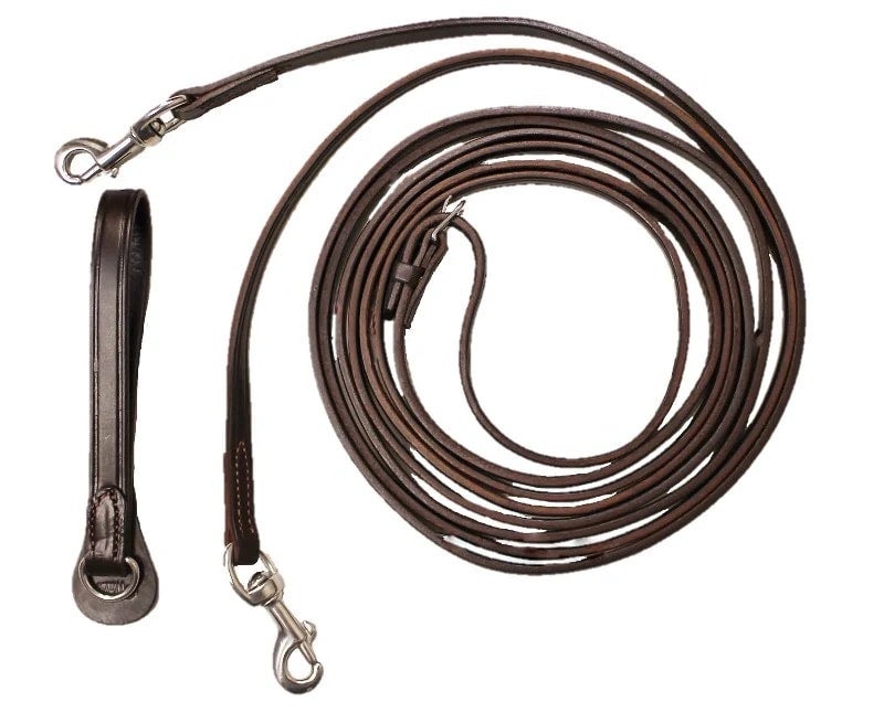 Nunn Finer All Leather Side Reins - Havana